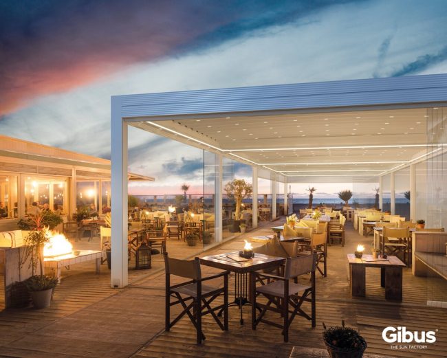 Azimut – Pergola mit rechtwinkligem Dach von NEMATEC