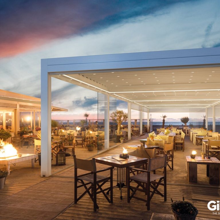 Azimut – Pergola mit rechtwinkligem Dach von NEMATEC