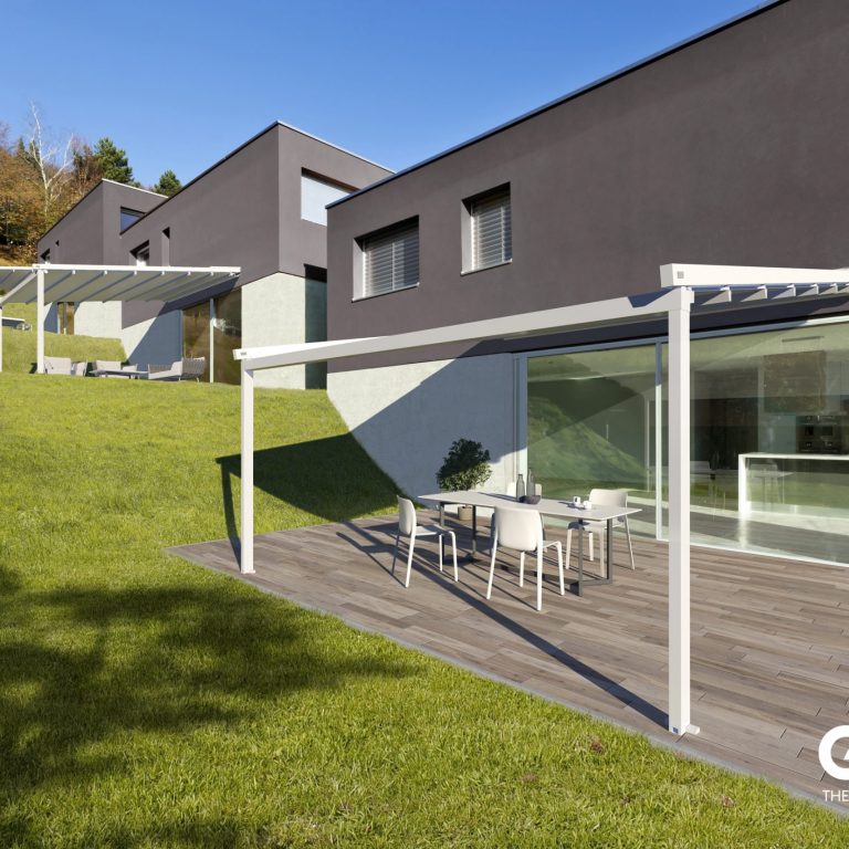 Jeans – Pergola mit geneigtem Dach von NEMATEC