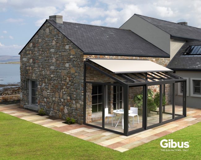 Zero + – Pergola mit geneigtem Dach von NEMATEC