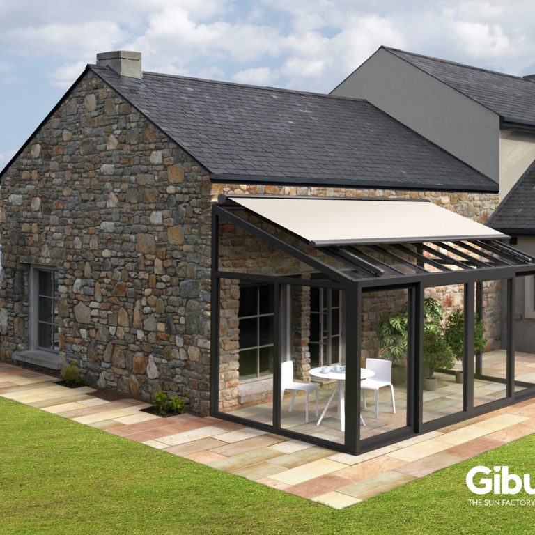 Zero + – Pergola mit geneigtem Dach von NEMATEC