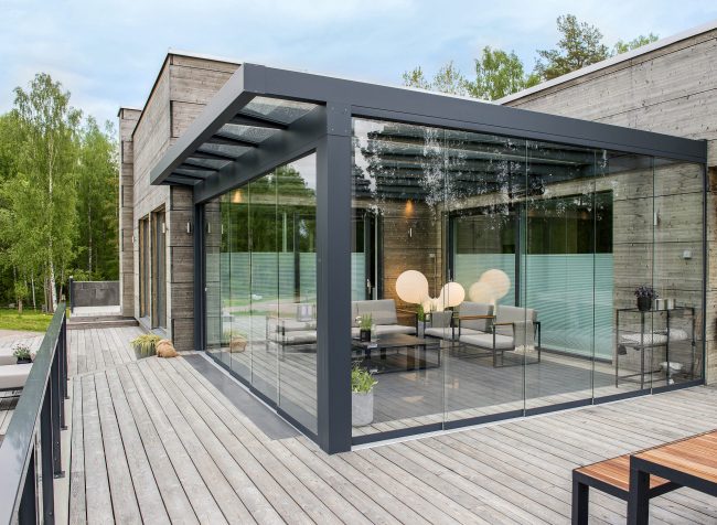 Ultraline Classic – Terrassendach aus Aluminium von NEMATEC