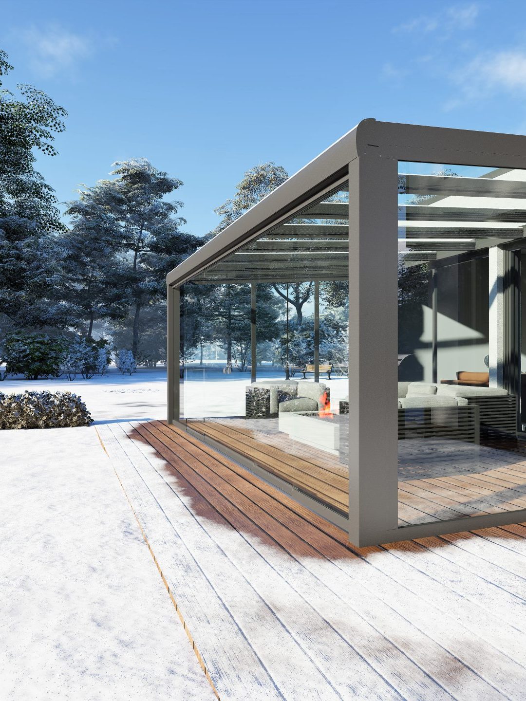 Designline – Terrassendach aus Aluminium von NEMATEC