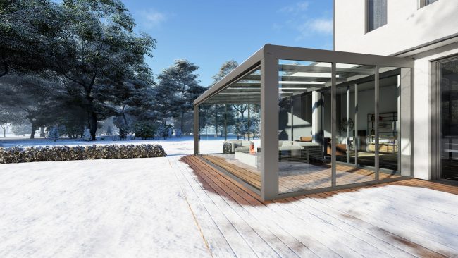 Designline – Terrassendach aus Aluminium von NEMATEC