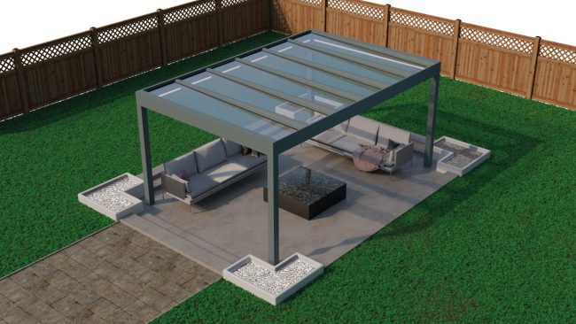 Pinela – Terrassendach aus Aluminium von NEMATEC