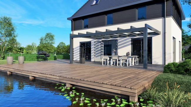 Ultraline Compact – Terrassendach aus Aluminium von NEMATEC